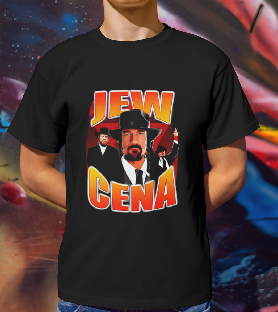 Jew Cena Fedora Hat Jewish Attire Ensemble T-Shirt