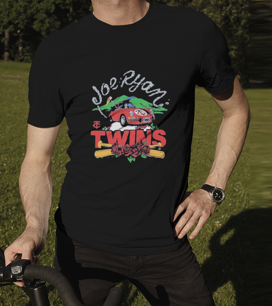 Joe Ryan Grateful Dead Road Trip Minnesota Twins Baseball Roses T-Shirt