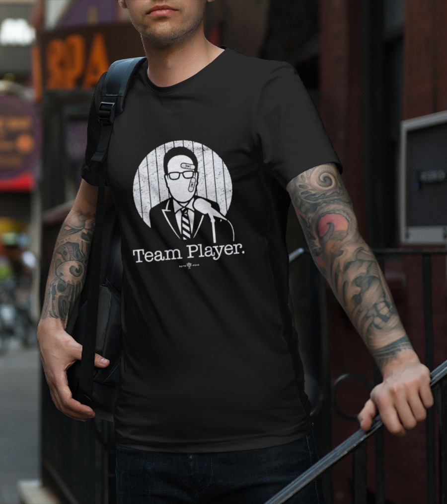 John Sterling Team Player Microphone Portrait Nestor Cortes T-Shirt