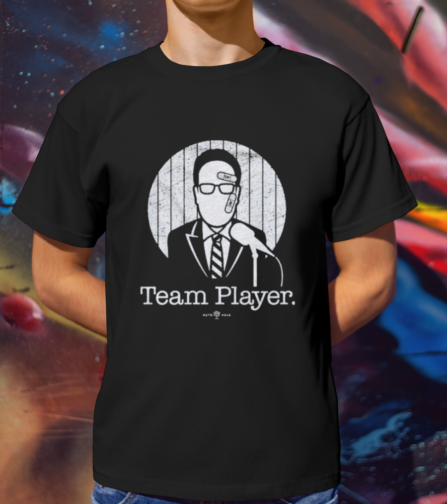 John Sterling Team Player Microphone Portrait Nestor Cortes T-Shirt