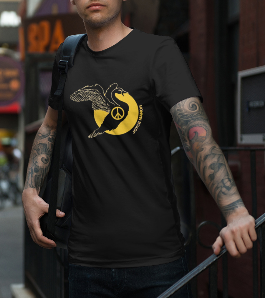 Joyce Manor Peace Swan With Peace Symbol Circle T-Shirt