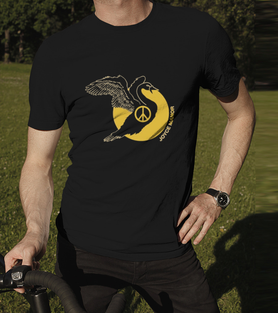 Joyce Manor Peace Swan With Peace Symbol Circle T-Shirt