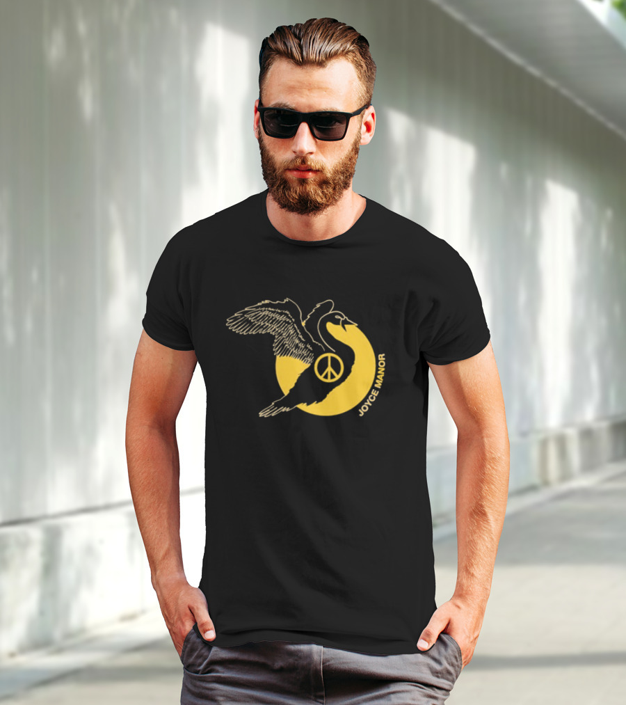 Joyce Manor Peace Swan With Peace Symbol Circle T-Shirt