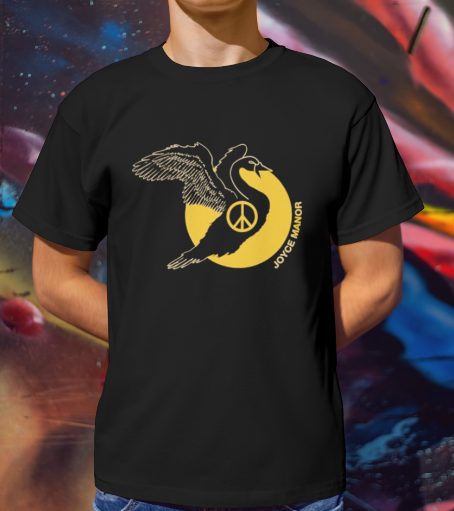 Joyce Manor Peace Swan With Peace Symbol Circle T-Shirt