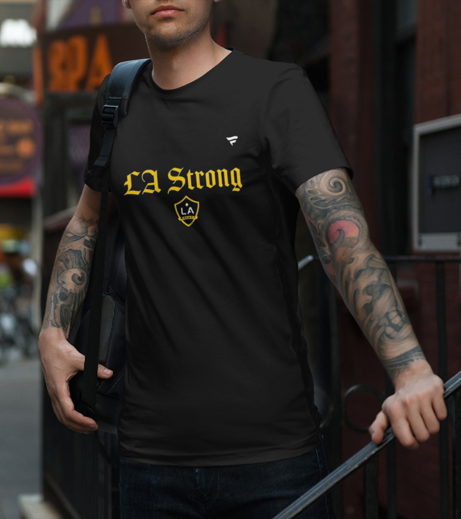 LA Strong 2025 LA Galaxy Shield Emblem T-Shirt