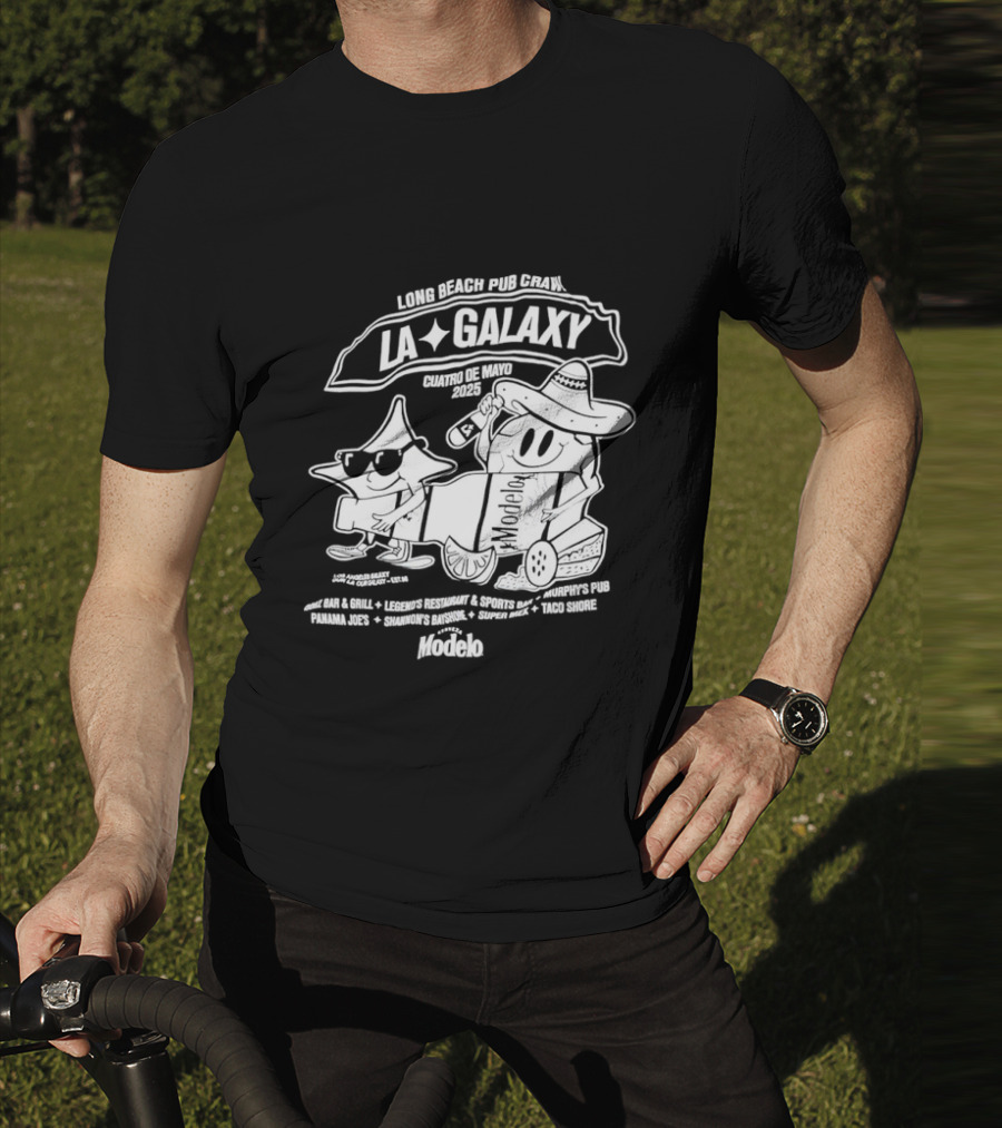LA Galaxy Long Beach Pub Crawl Summer Vibe Festivities T-Shirt