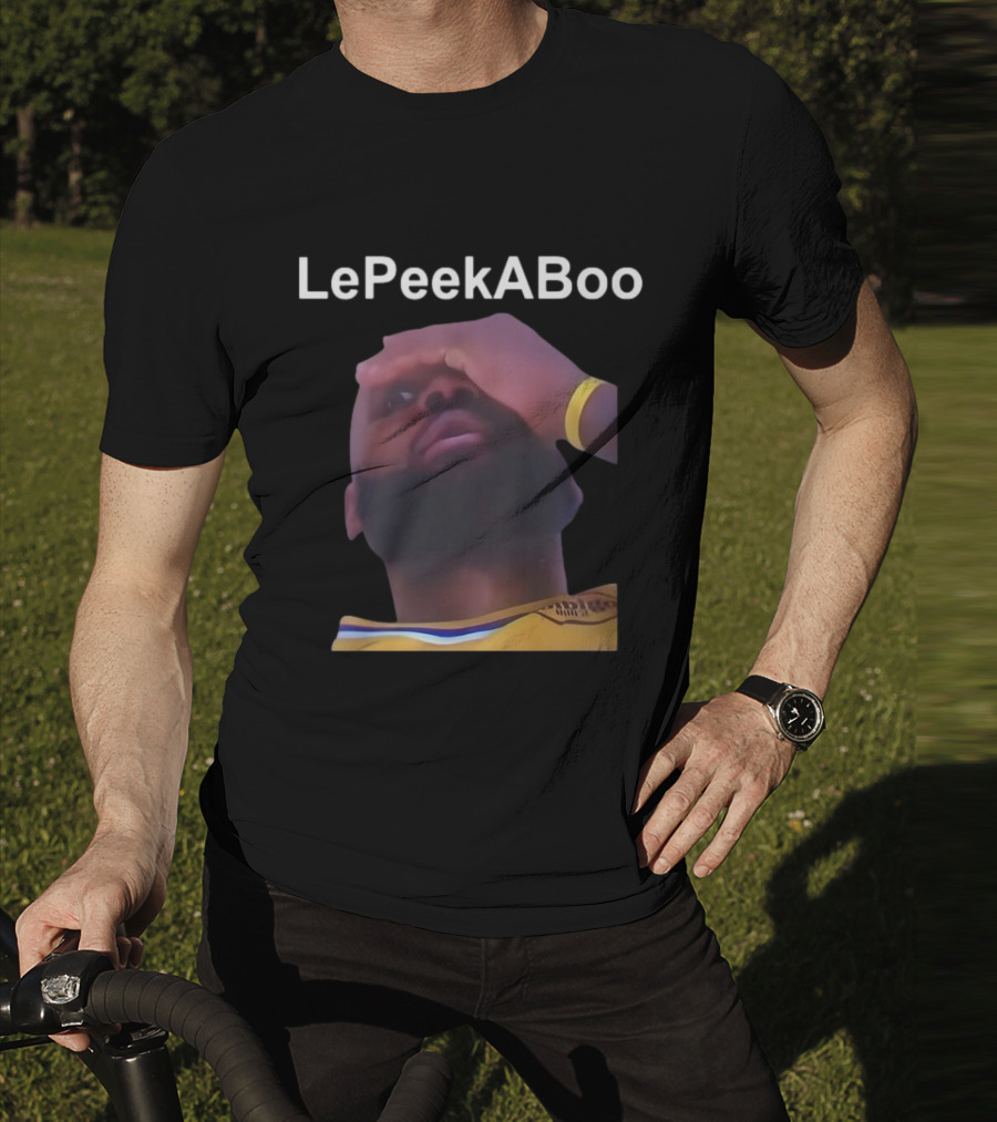 LeBron LePeekABoo Yellow Jersey Wristband T-Shirt