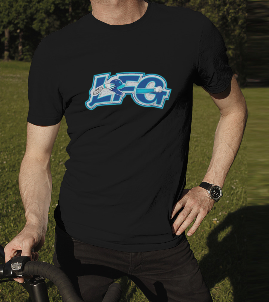LFG Crawdaddy Seattle Mariners Baseball Helmet And Bat Graphic T-Shirt