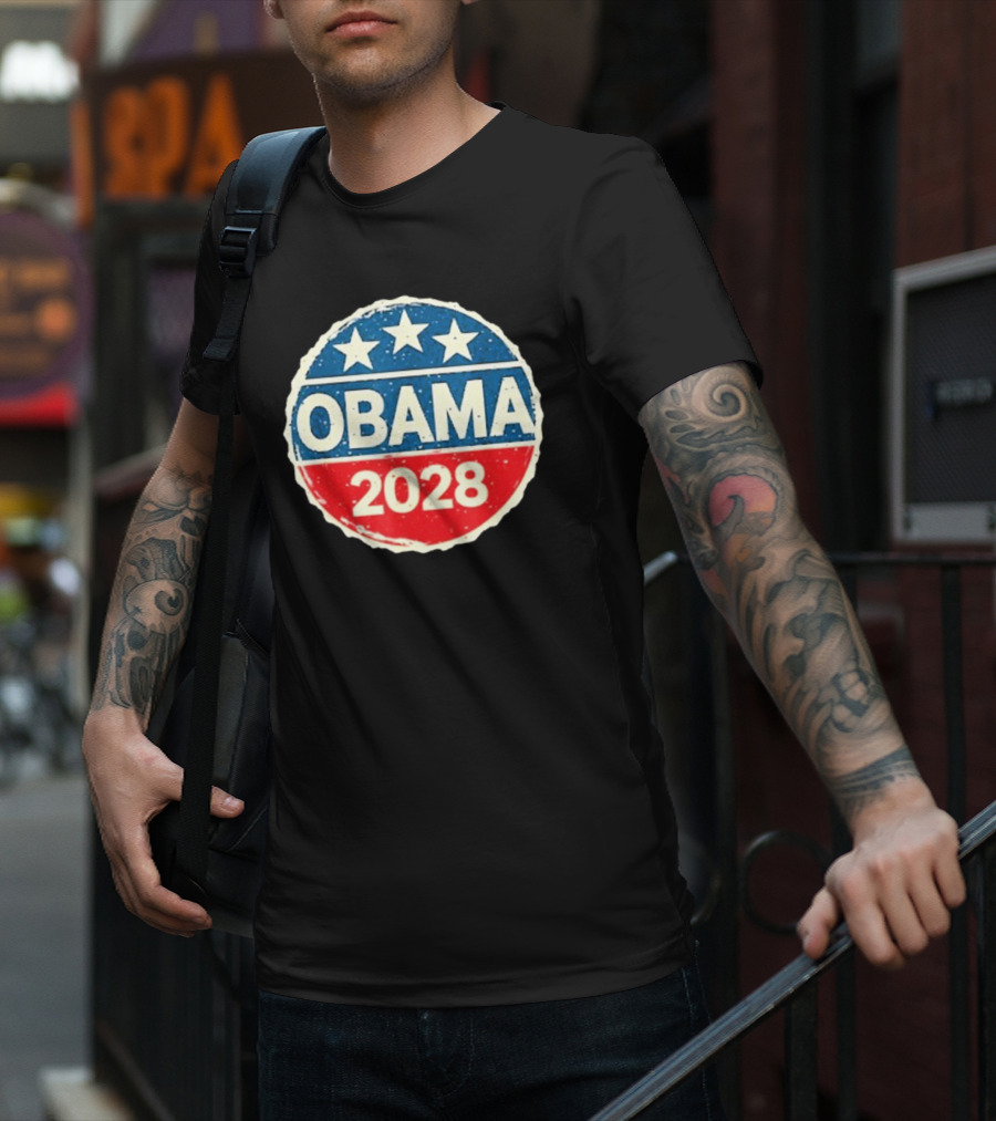 Lisa Guerrero Obama 2028 Three Star Blue Red T-Shirt