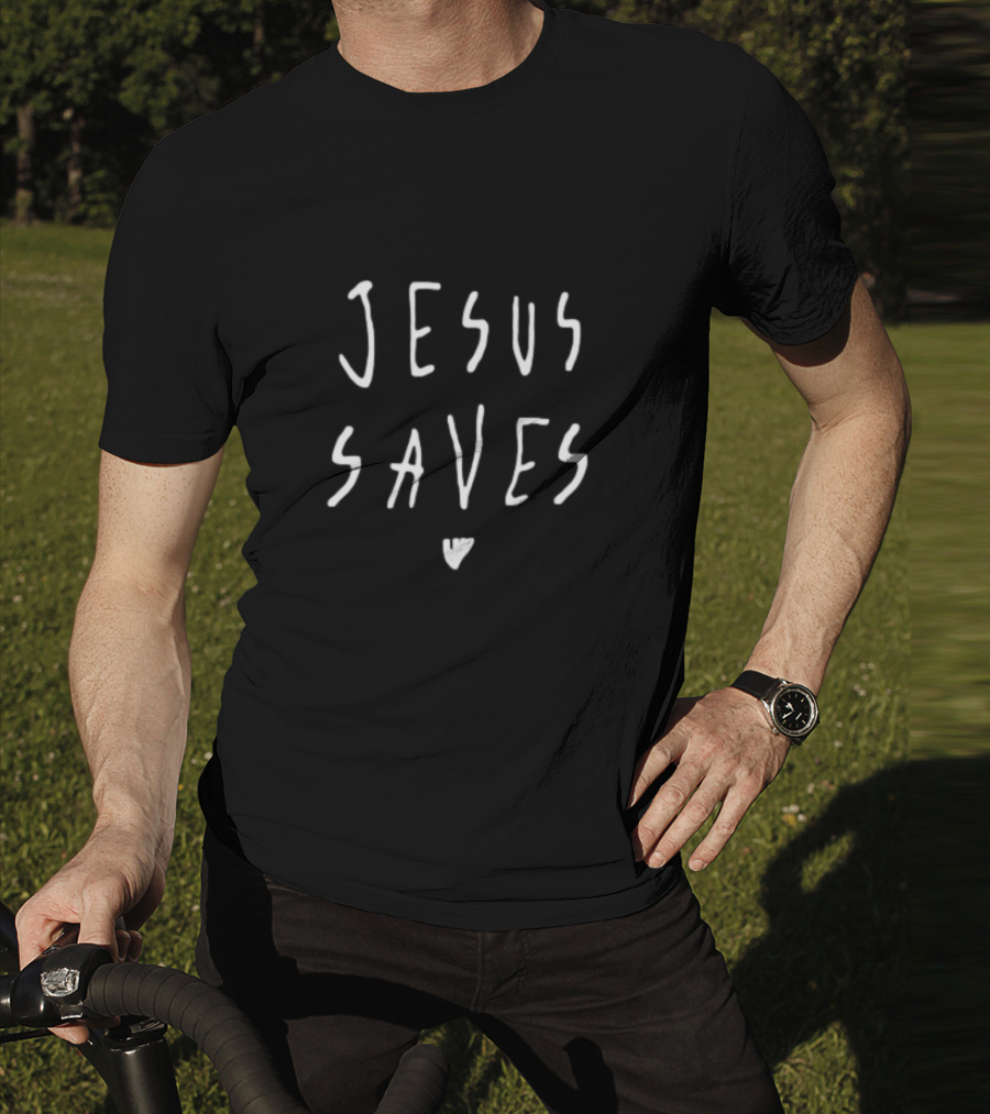Jesus Saves Heart Limited Julian Lewis T-Shirt