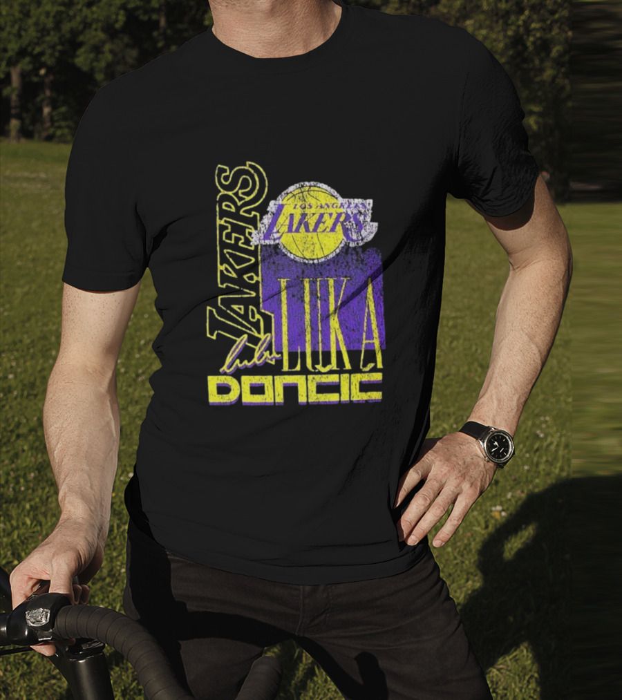 Los Angeles Lakers Luka Doncic NBA Player New Era T-Shirt