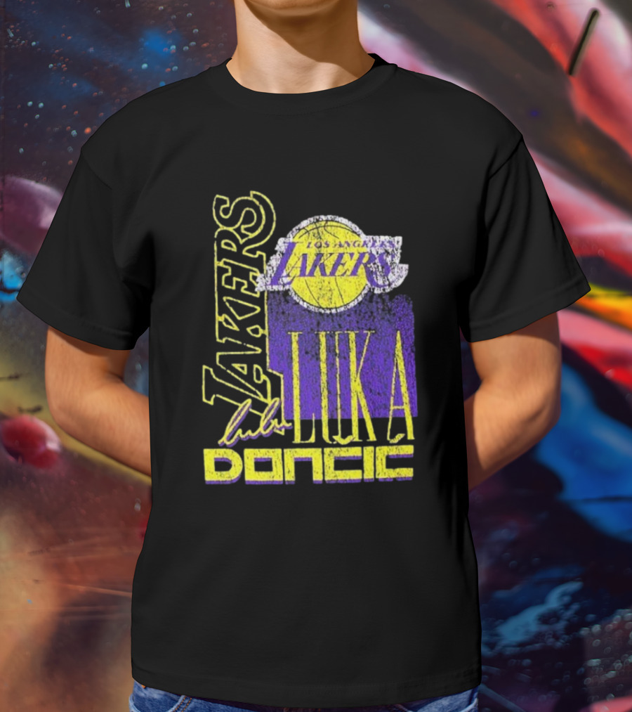 Los Angeles Lakers Luka Doncic NBA Player New Era T-Shirt