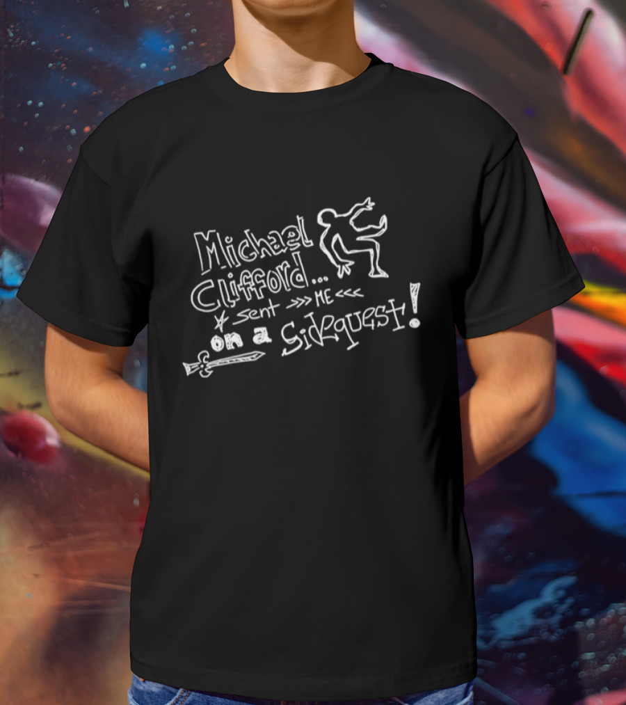 Michael Clifford Sent Me On A Sidequest Stick Figure Sword Adventure T-Shirt