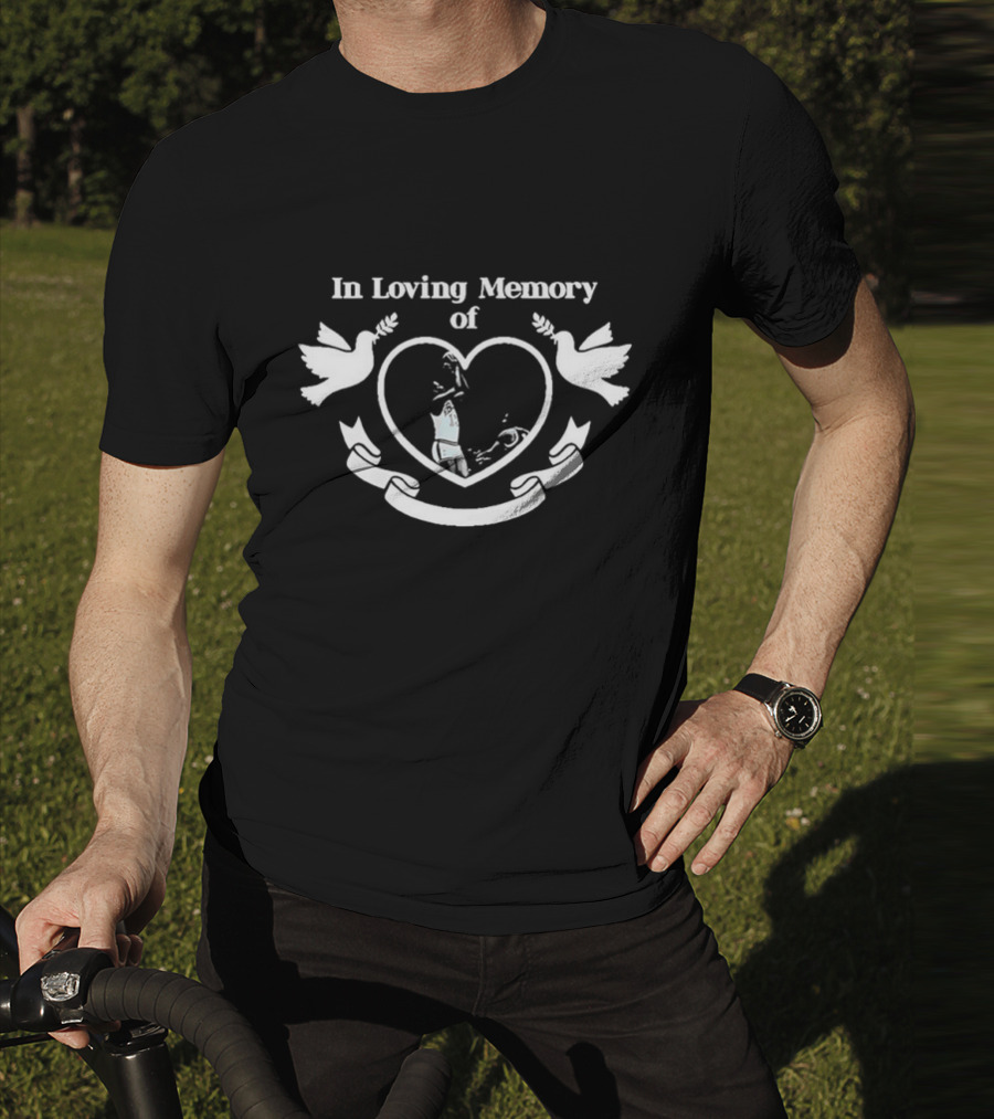 New York Knicks In Loving Memory Of Dick Barnett 2025 Doves Heart Ribbon T-Shirt