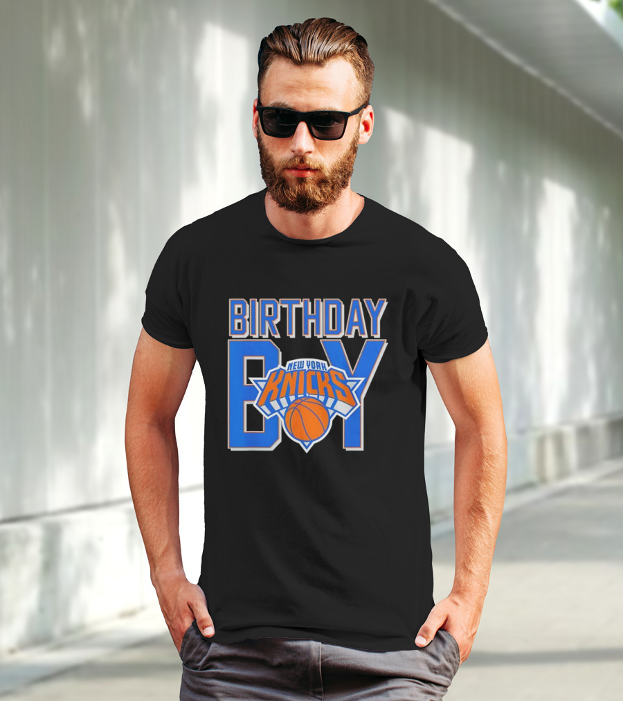 New York Knicks NBA Birthday Boy Basketball Fan Apparel T-Shirt