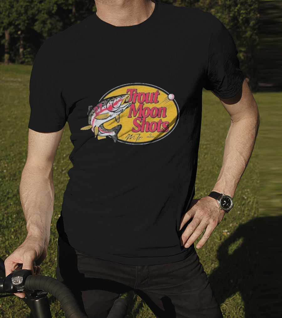 Trout Moon Shots Fish Baseball Los Angeles Angels Mike Trout T-Shirt