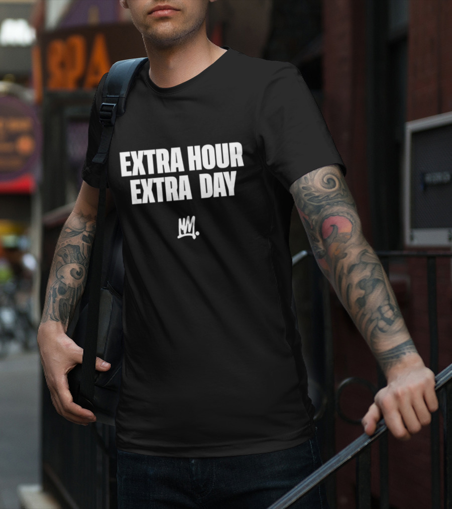 Extra Hour Extra Day Mansa Crown Symbol T-Shirt