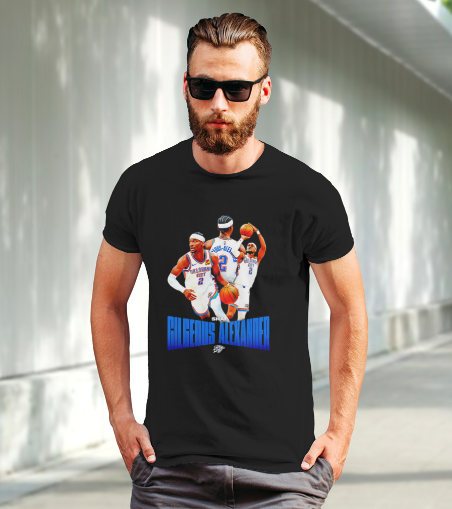 Oklahoma City Thunder Shai Gilgeous-Alexander 2 Basketball Jersey T-Shirt