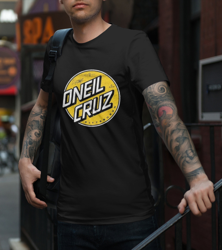 Oneil Cruz Pittsburgh Pirates Moto Wear Players Circle T-Shirt