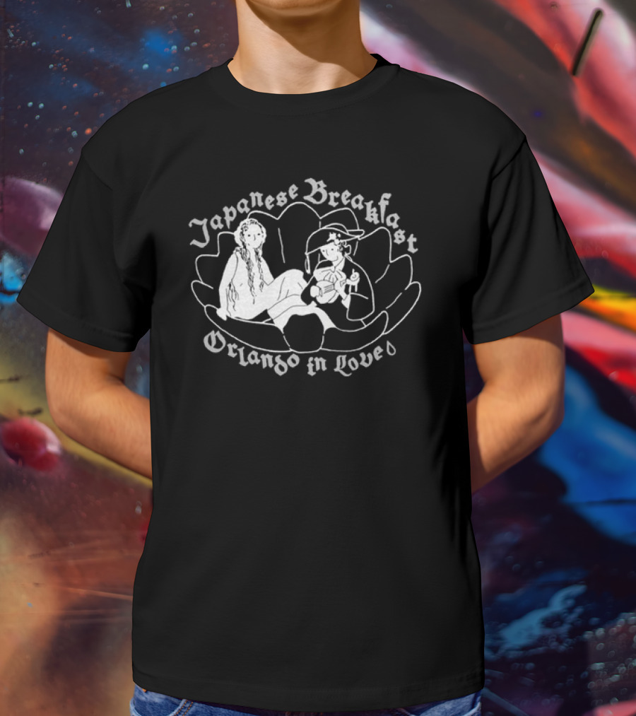 Japanese Breakfast Orlando In Love Cobalt Lotus Duo T-Shirt