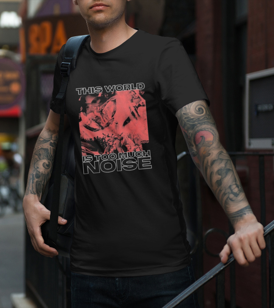 This World Is Too Much Noise Rise Against Concert Imagery T-Shirt