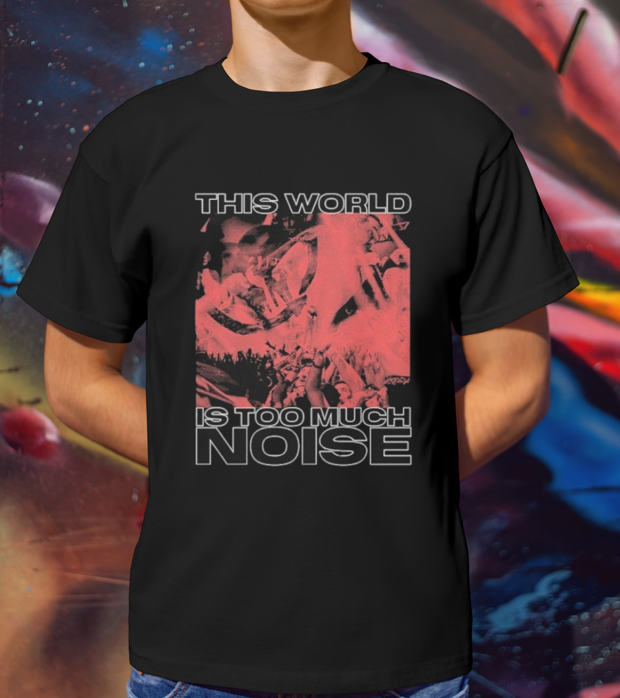 This World Is Too Much Noise Rise Against Concert Imagery T-Shirt
