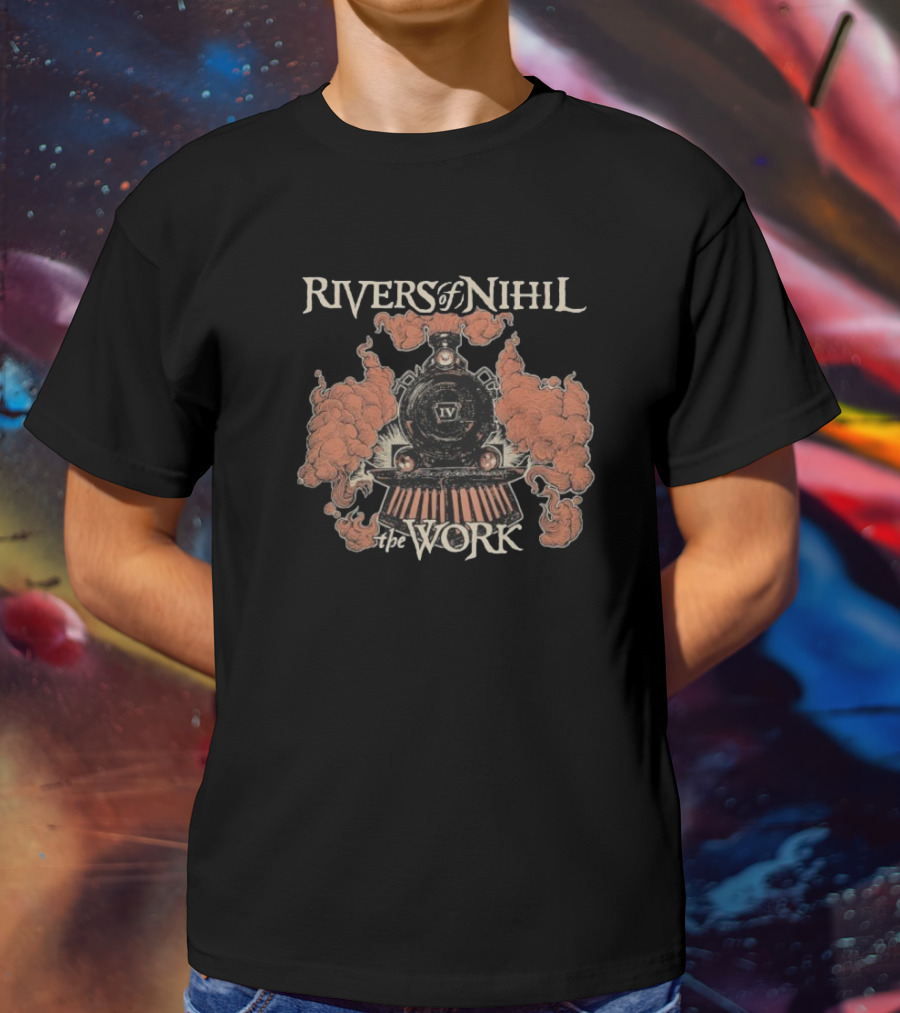 Rivers Of Nihil The Work Train Smoke Engine Graphic T-Shirt
