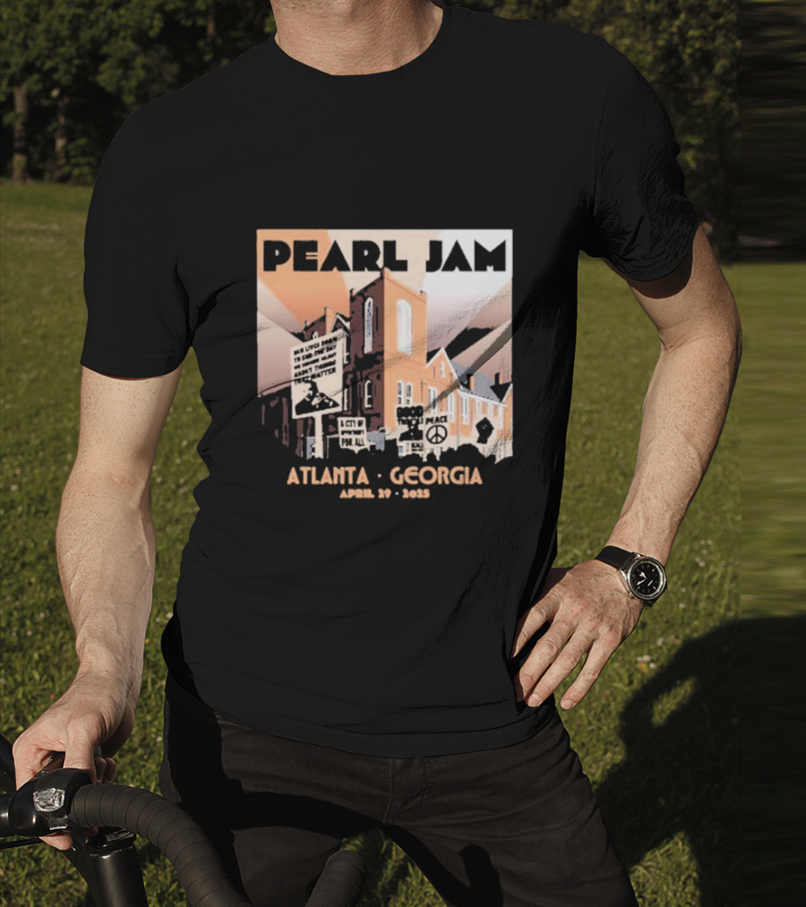 Pearl Jam Atlanta Georgia April 29 2025 Event Dark Matter US Tour T-Shirt