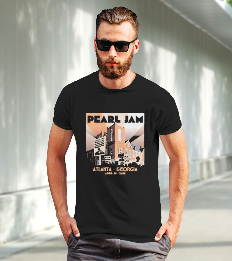 Pearl Jam Atlanta Georgia April 29 2025 Event Dark Matter US Tour T-Shirt