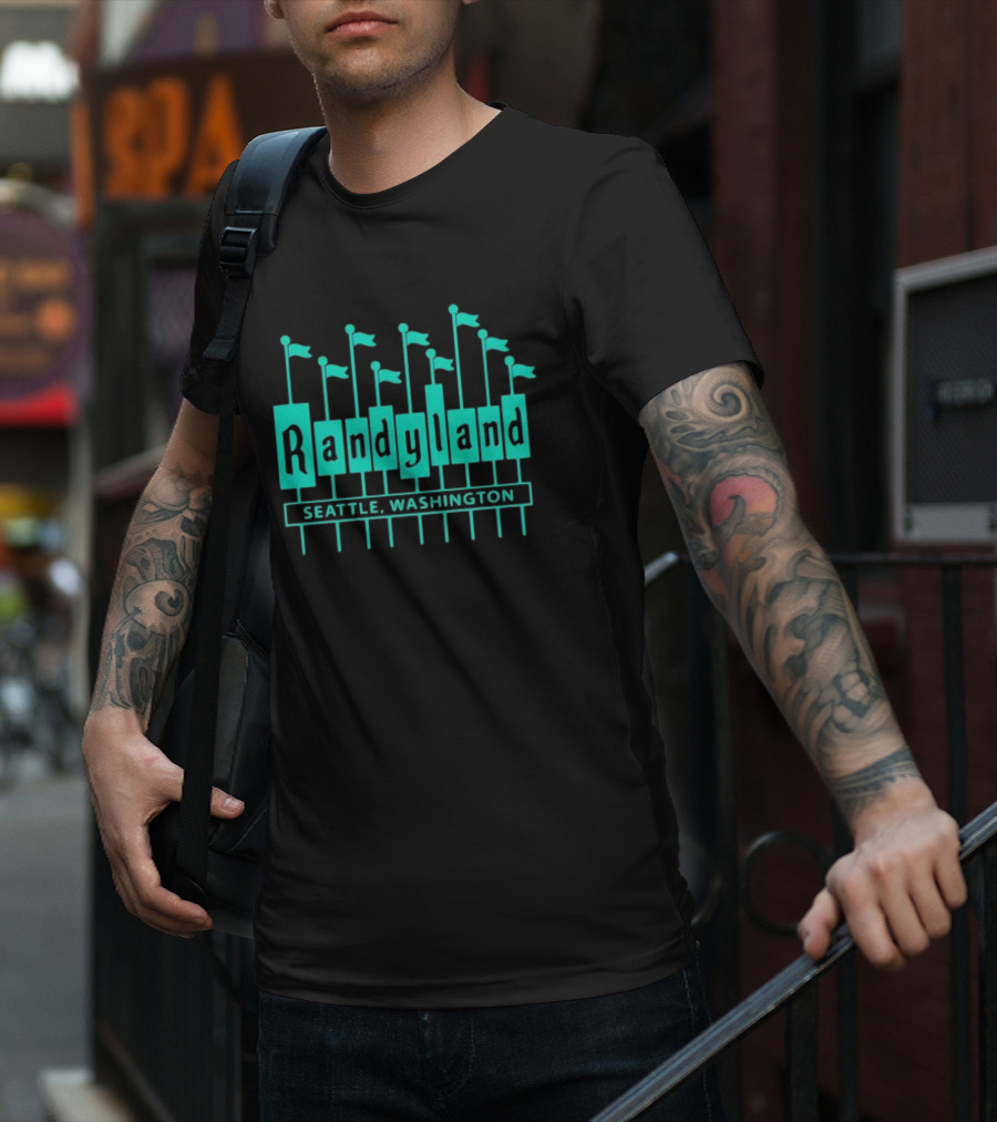 Randyland Seattle Washington Flags T-Shirt