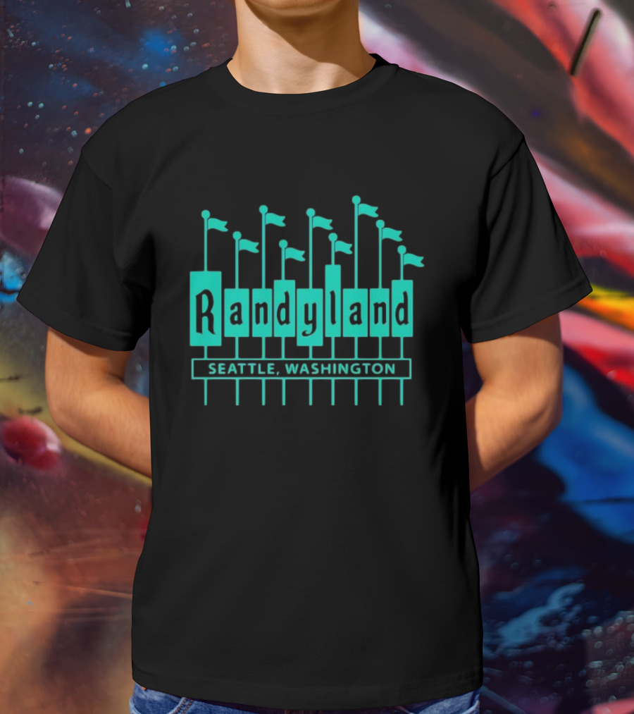 Randyland Seattle Washington Flags T-Shirt