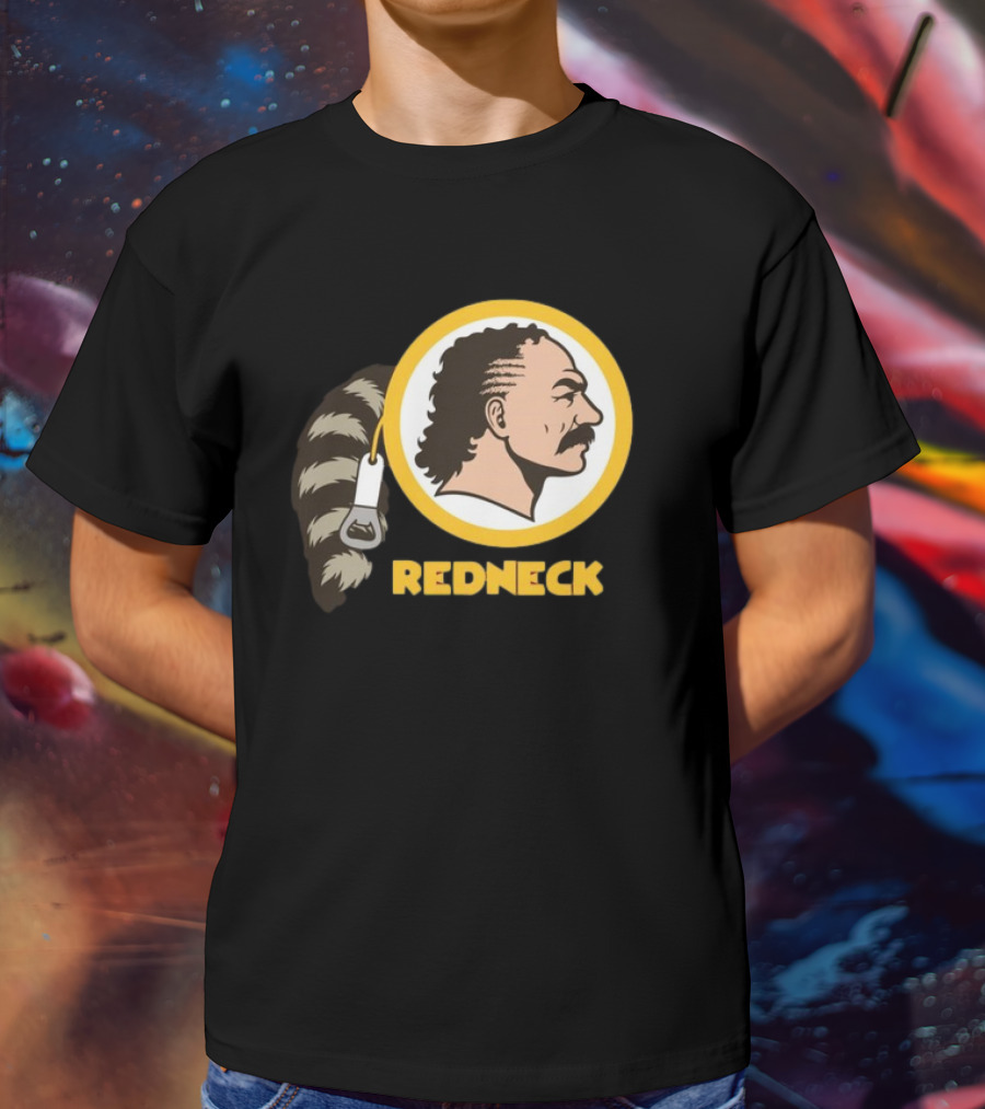 Redneck Team Washington Redskins Raccoon Tail Logo T-Shirt