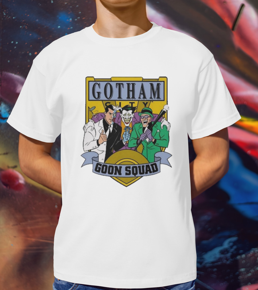 Gotham City Goon Squad Joker Riddler Trios T-Shirt