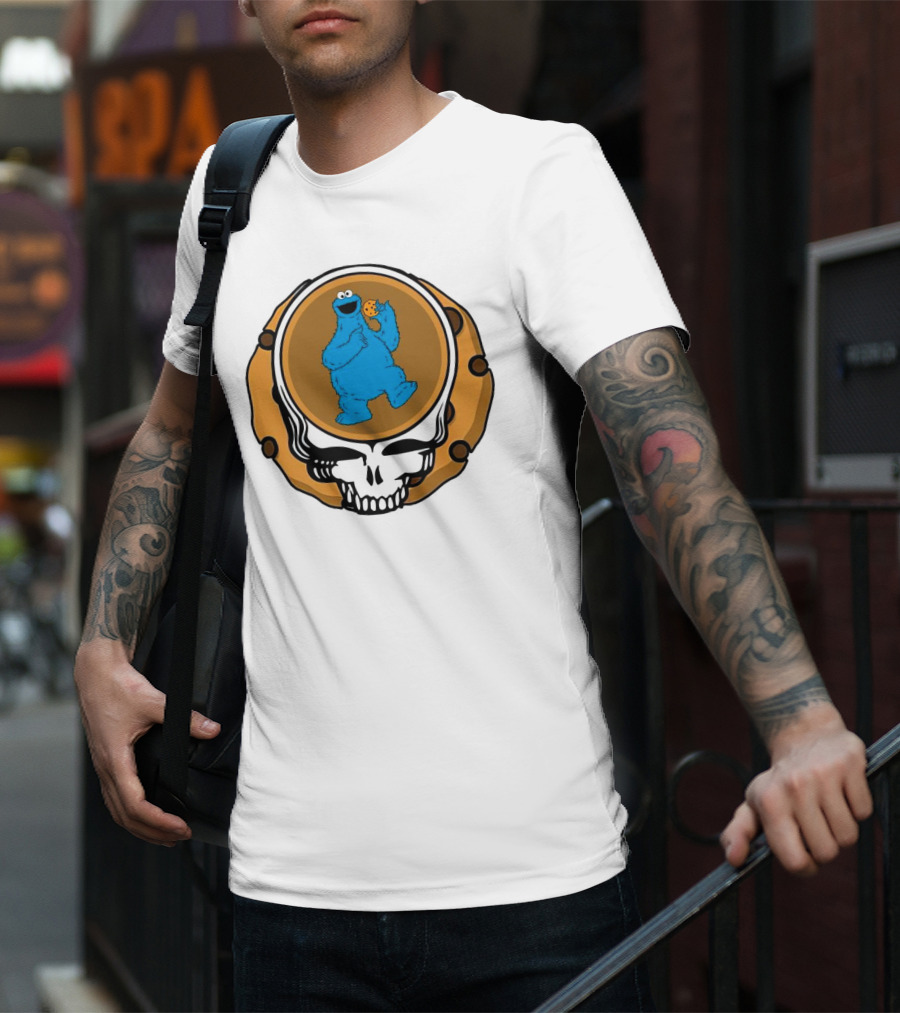 Grateful Dead Cookie Monster Steal Your Face Parody T-Shirt