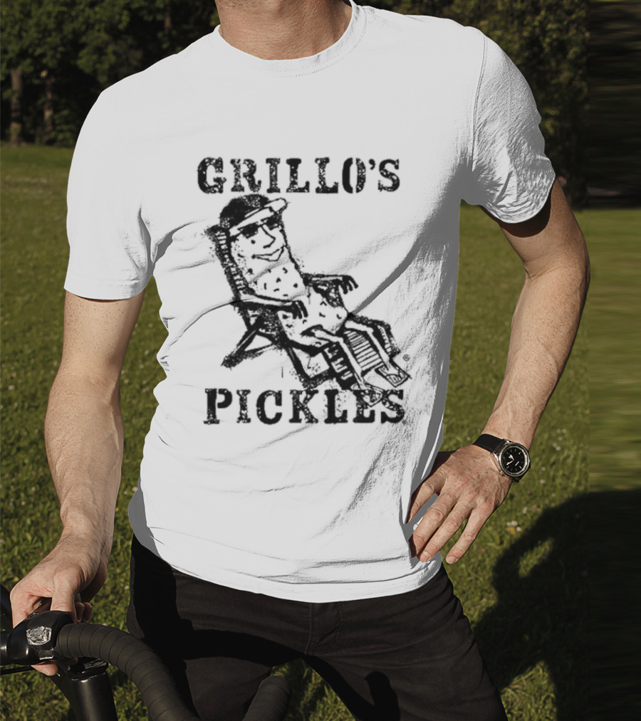 Grillo's Pickles Graffiti Pickle Image T-Shirt