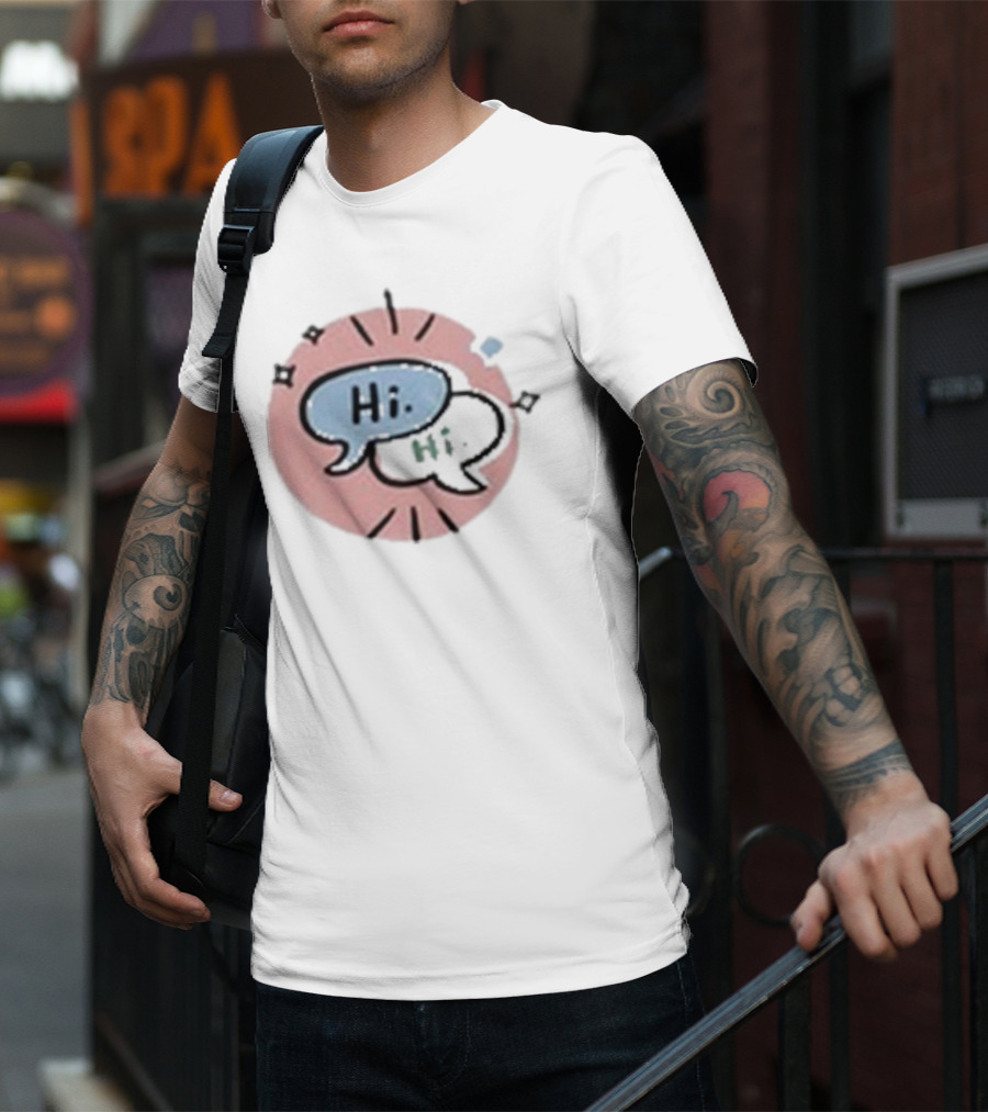 Heartstopper Hi Hi Love Story Conversation Bubbles T-Shirt