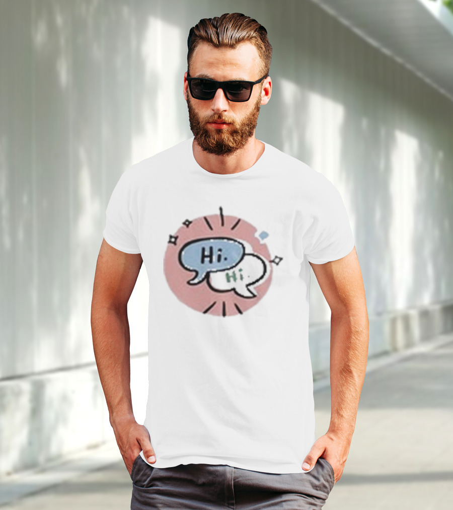 Heartstopper Hi Hi Love Story Conversation Bubbles T-Shirt