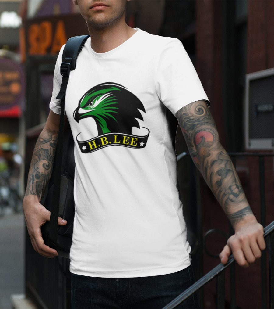 H.B. Lee Green Eagle Emblem T-Shirt
