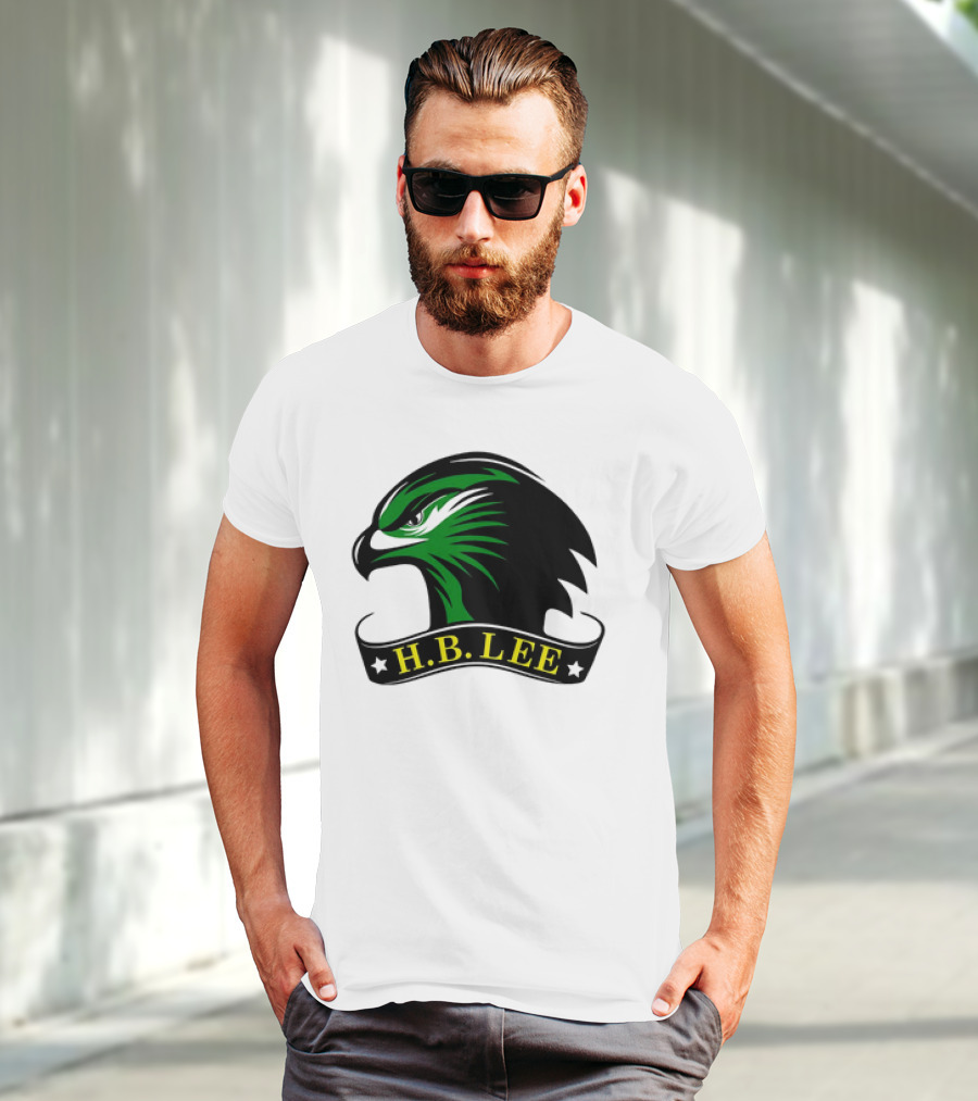 H.B. Lee Green Eagle Emblem T-Shirt
