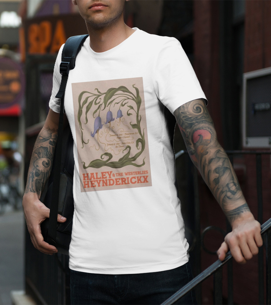 Haley Heynderickx & The Westerlies January 25 2025 Pioneertown CA Pappy + Harriet's January 31 2025 Santa Cruz CA Rio Theatre Tour T-Shirt