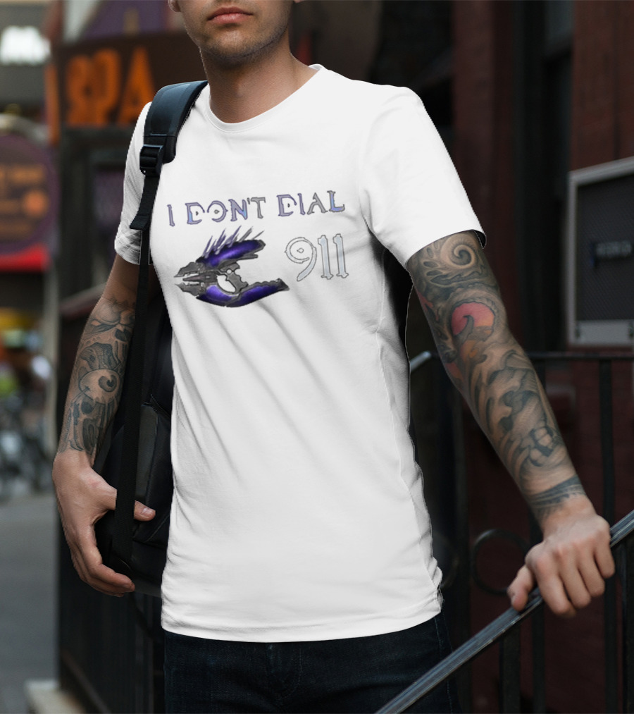 I Don't Dial 911 Halo Needler T-Shirt