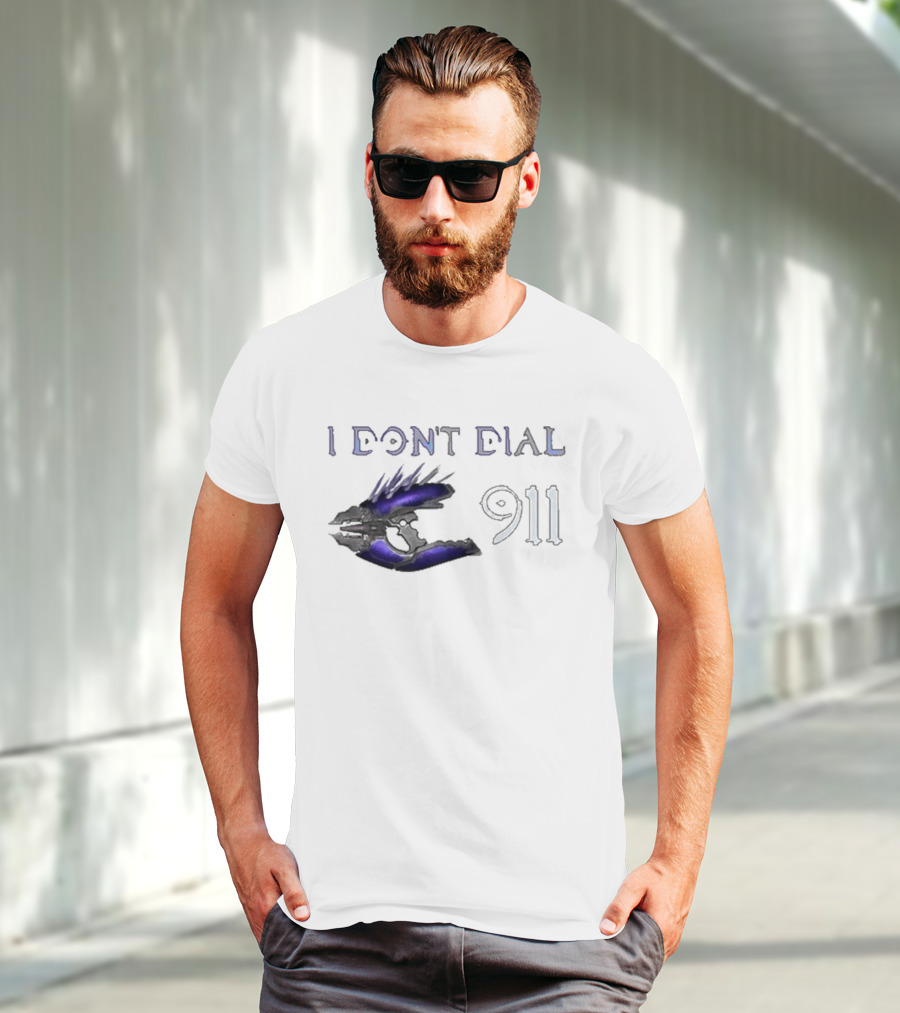I Don't Dial 911 Halo Needler T-Shirt