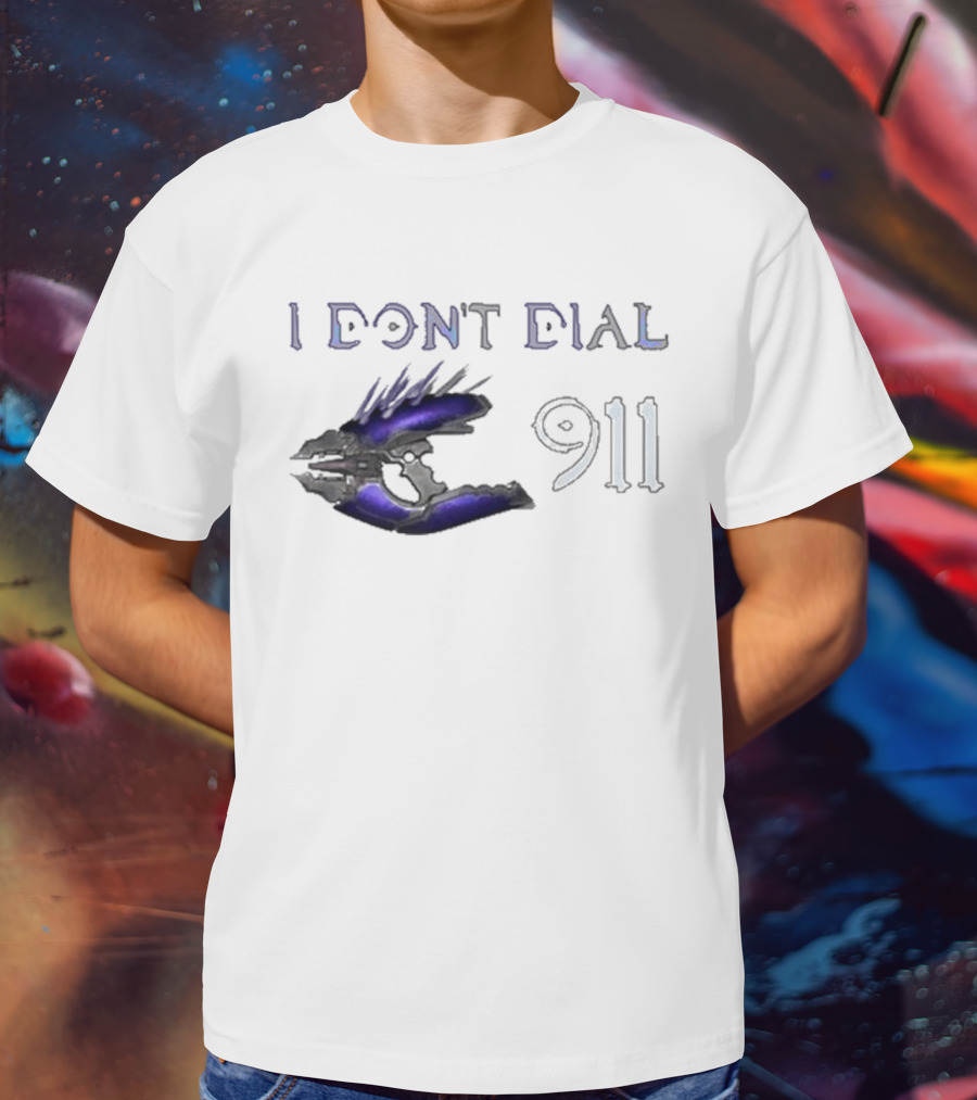 I Don't Dial 911 Halo Needler T-Shirt