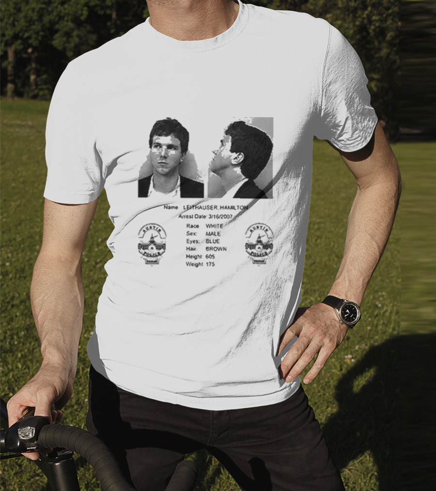 "Leithauser Hamilton Shot Los Feliz Police FBI 57484Z Height 605 Weight 175" T-Shirt
