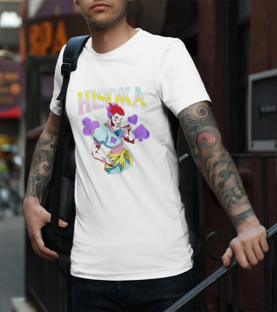 Hisoka Colorful Playing Cards Hunter X Hunter T-Shirt