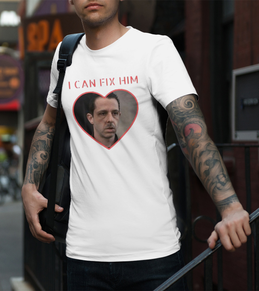 I Can Fix Him Kendall Roy Heart Outline Fan Merch T-Shirt