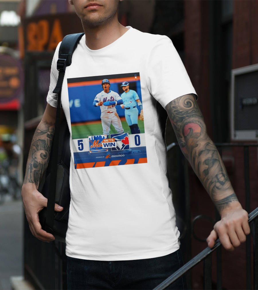 New York Mets Win 5-0 Toronto Blue Jays April 4 2025 T-Shirt