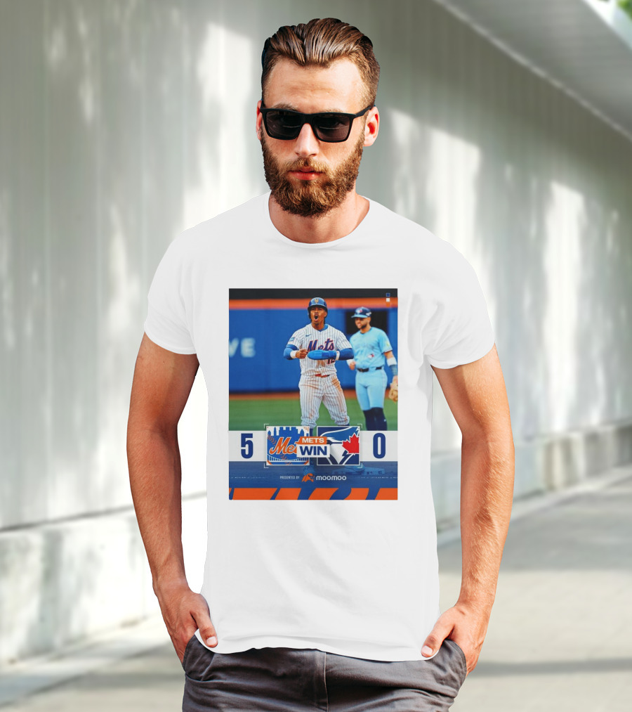 New York Mets Win 5-0 Toronto Blue Jays April 4 2025 T-Shirt