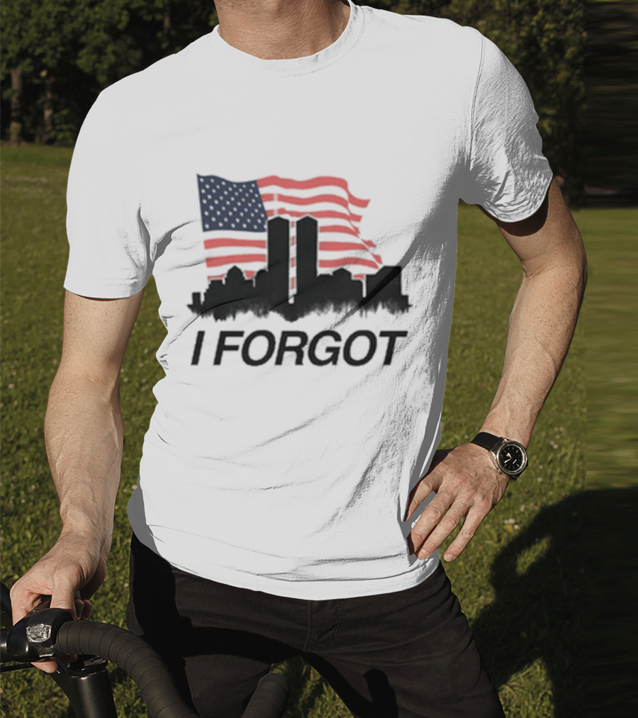 Flag I Forgot Red White Blue Building Shadows T-Shirt