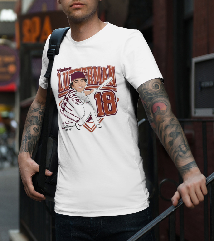 Hudson Lutterman 18 Baseball Player 2025 T-Shirt
